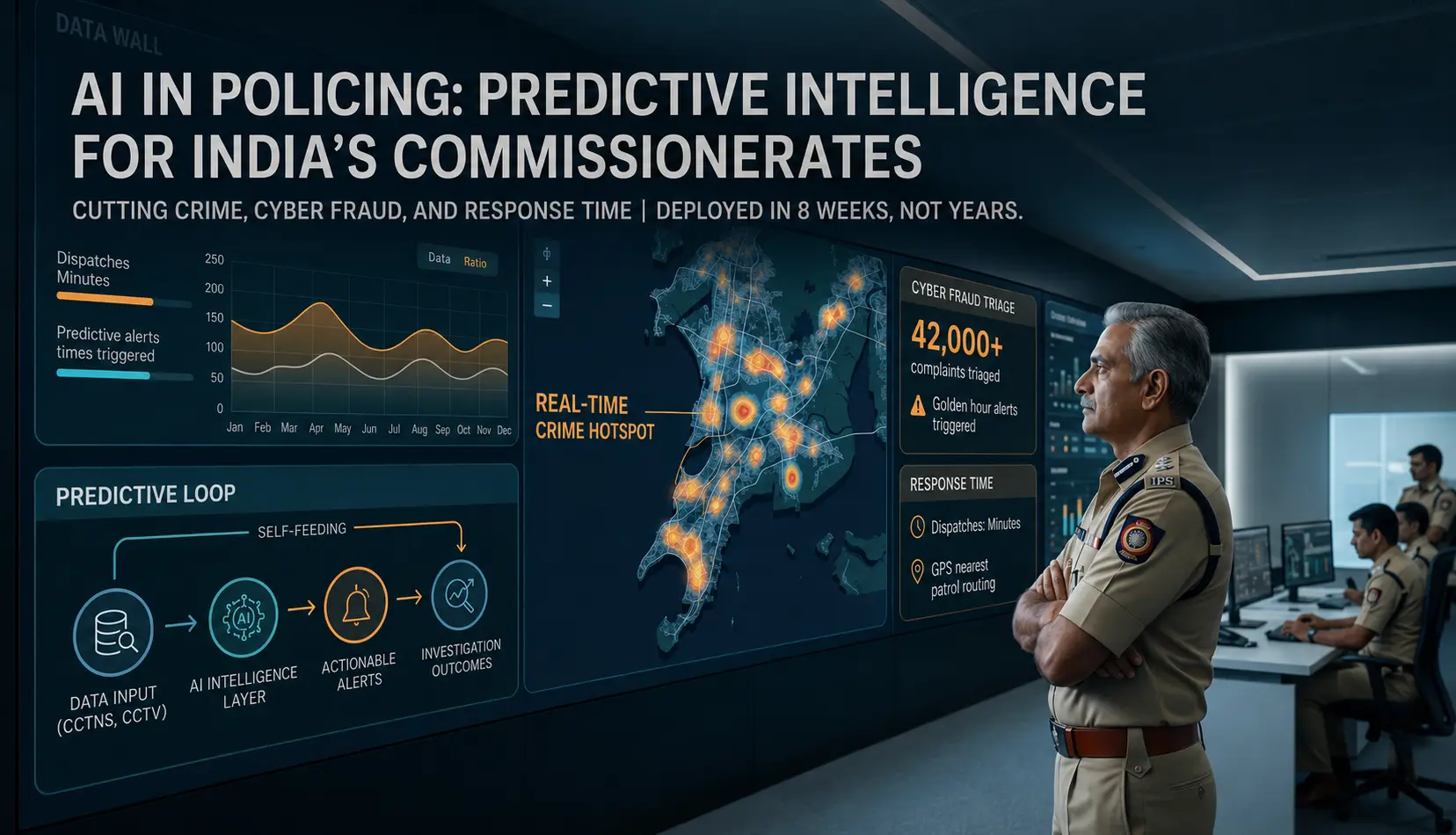 AI in Policing: How India's Top Commissionerates Use Predictive AI to Cut Crime, Cyber Fraud & Response Time — Swaran Soft